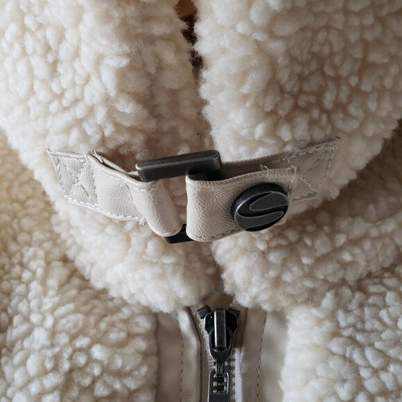 Serena Williams High Waist Faux Sherpa Full Zip Jacket Signature Statement 2XL - Picture 8 of 16